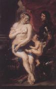 Venus,Mars and Cupid (mk01) Peter Paul Rubens